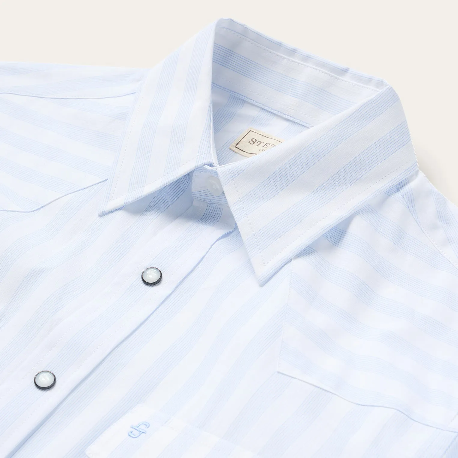 Stripe Oxford Western Shirt -STETSON