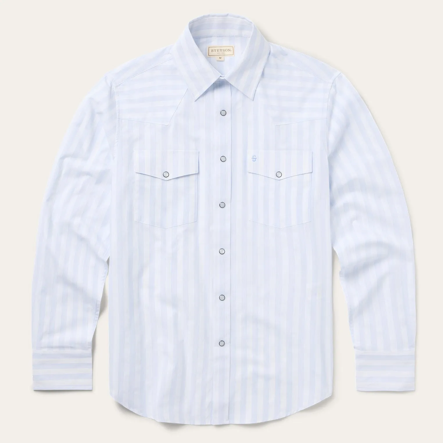 Stripe Oxford Western Shirt -STETSON