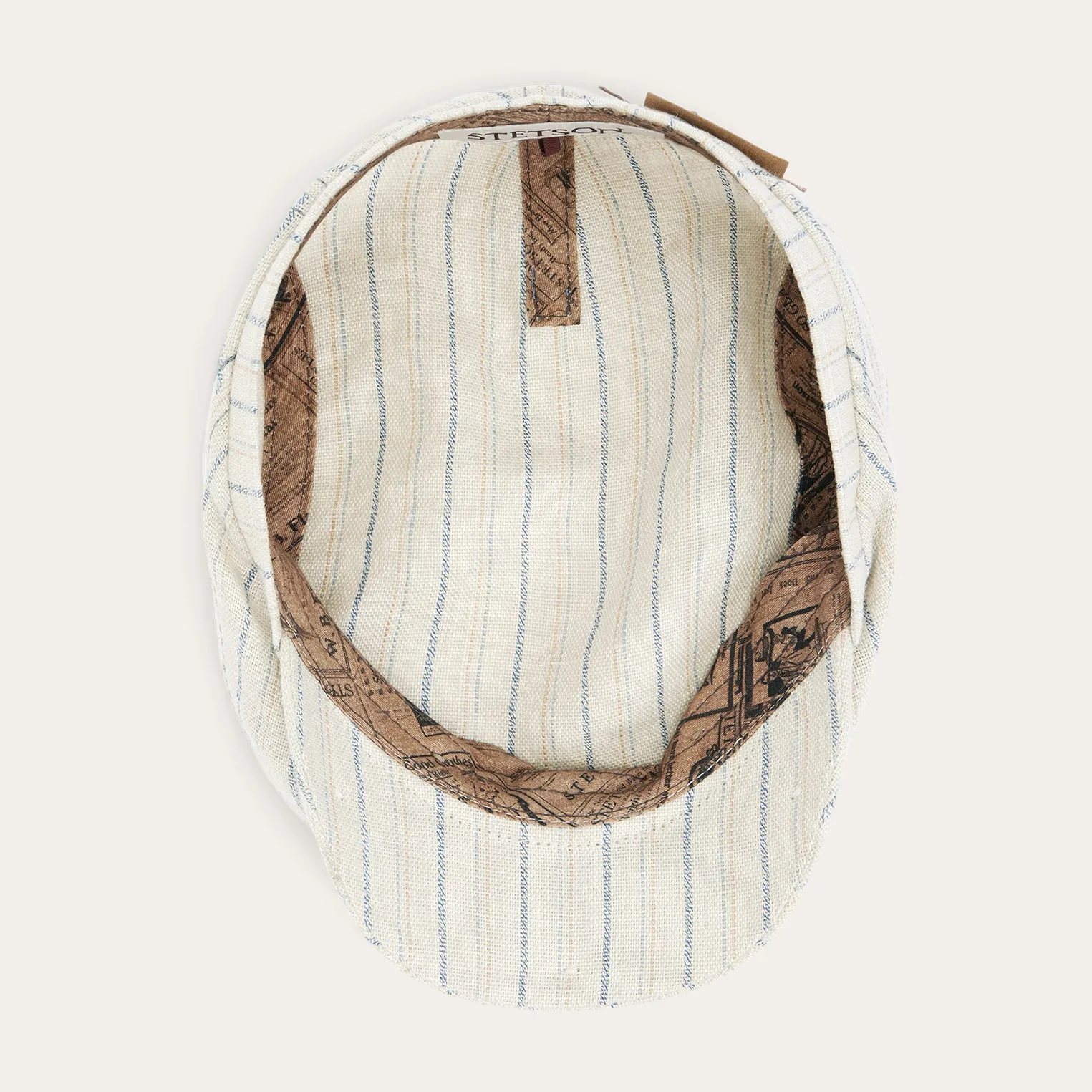 Striped Linen Driver Cap -STETSON