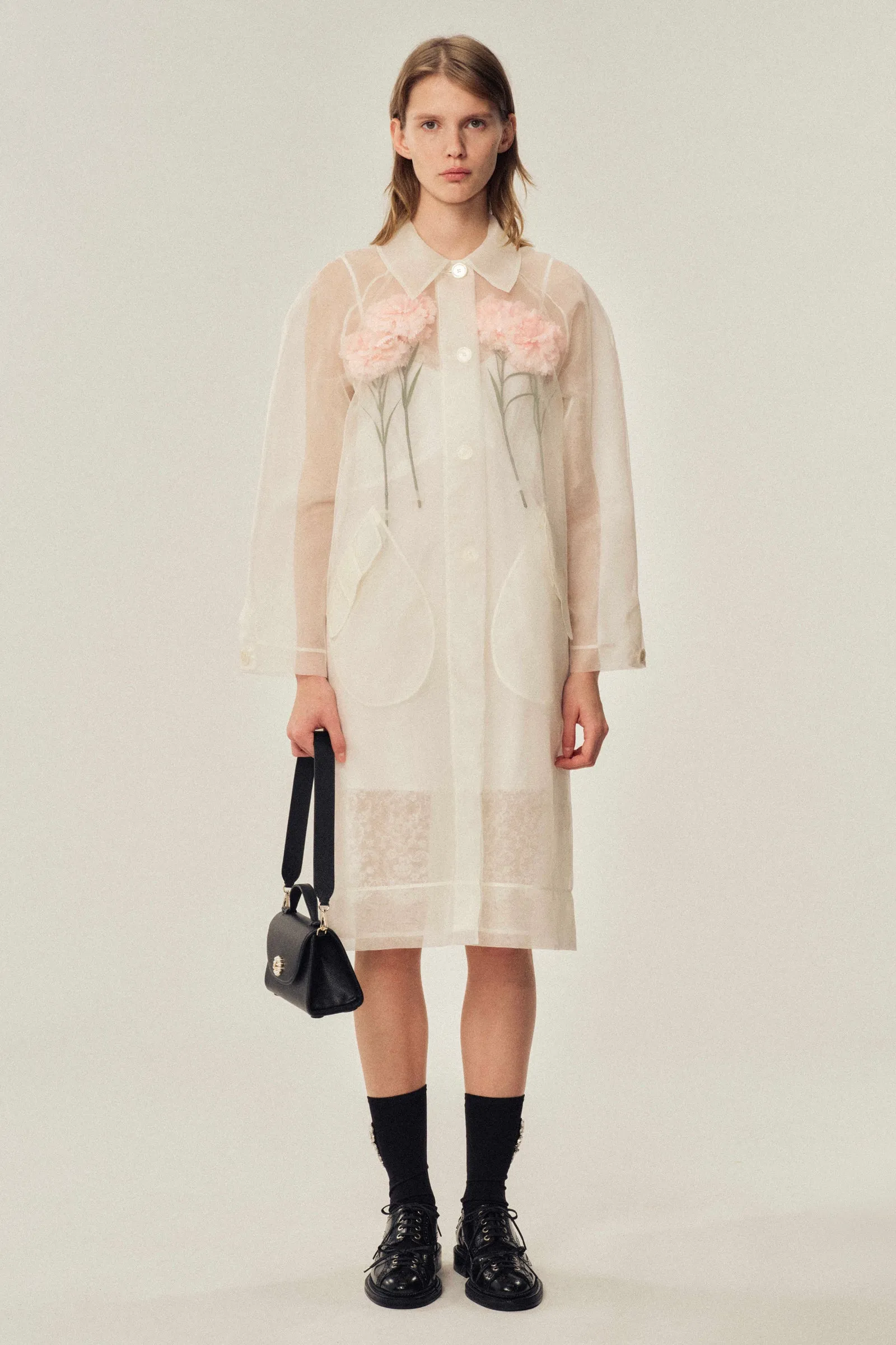 Stuffed Carnation Car Coat