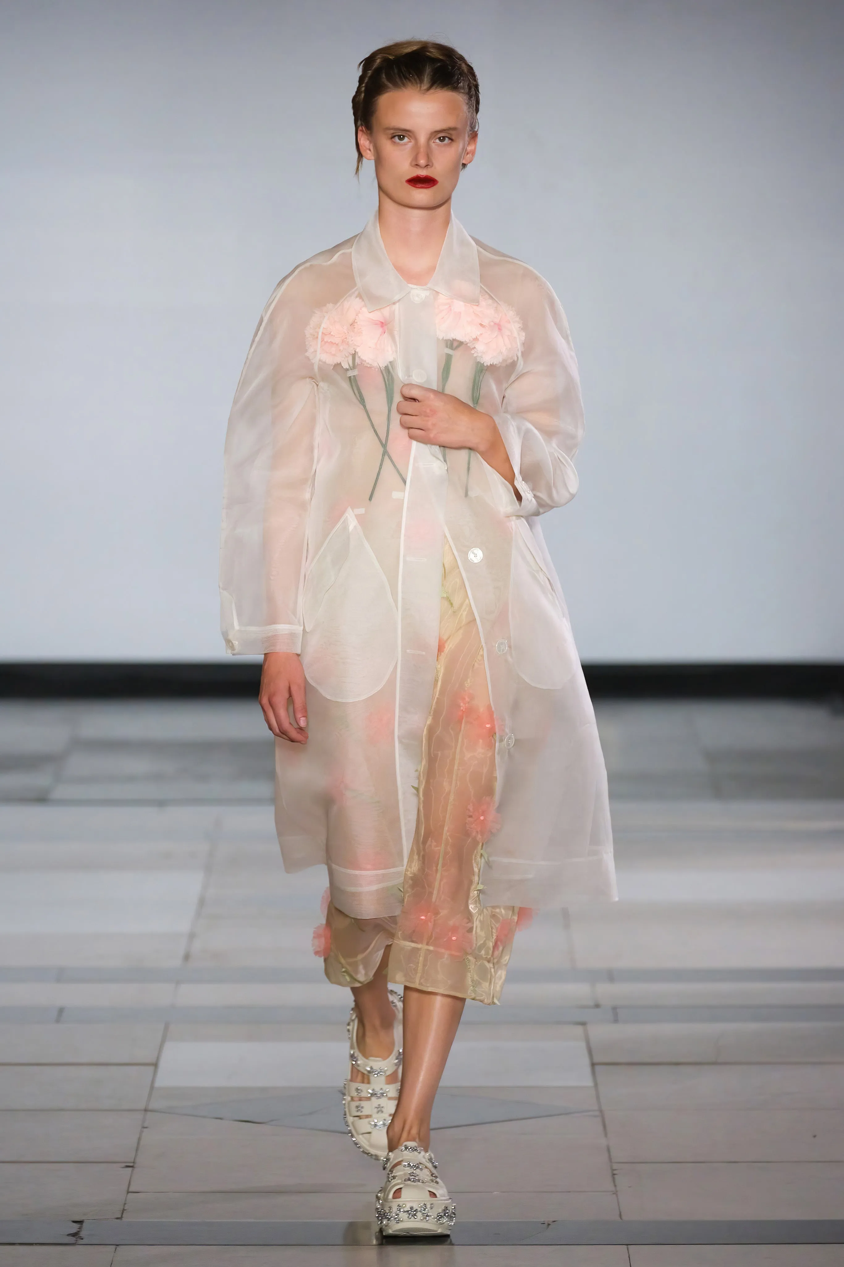 Stuffed Carnation Car Coat