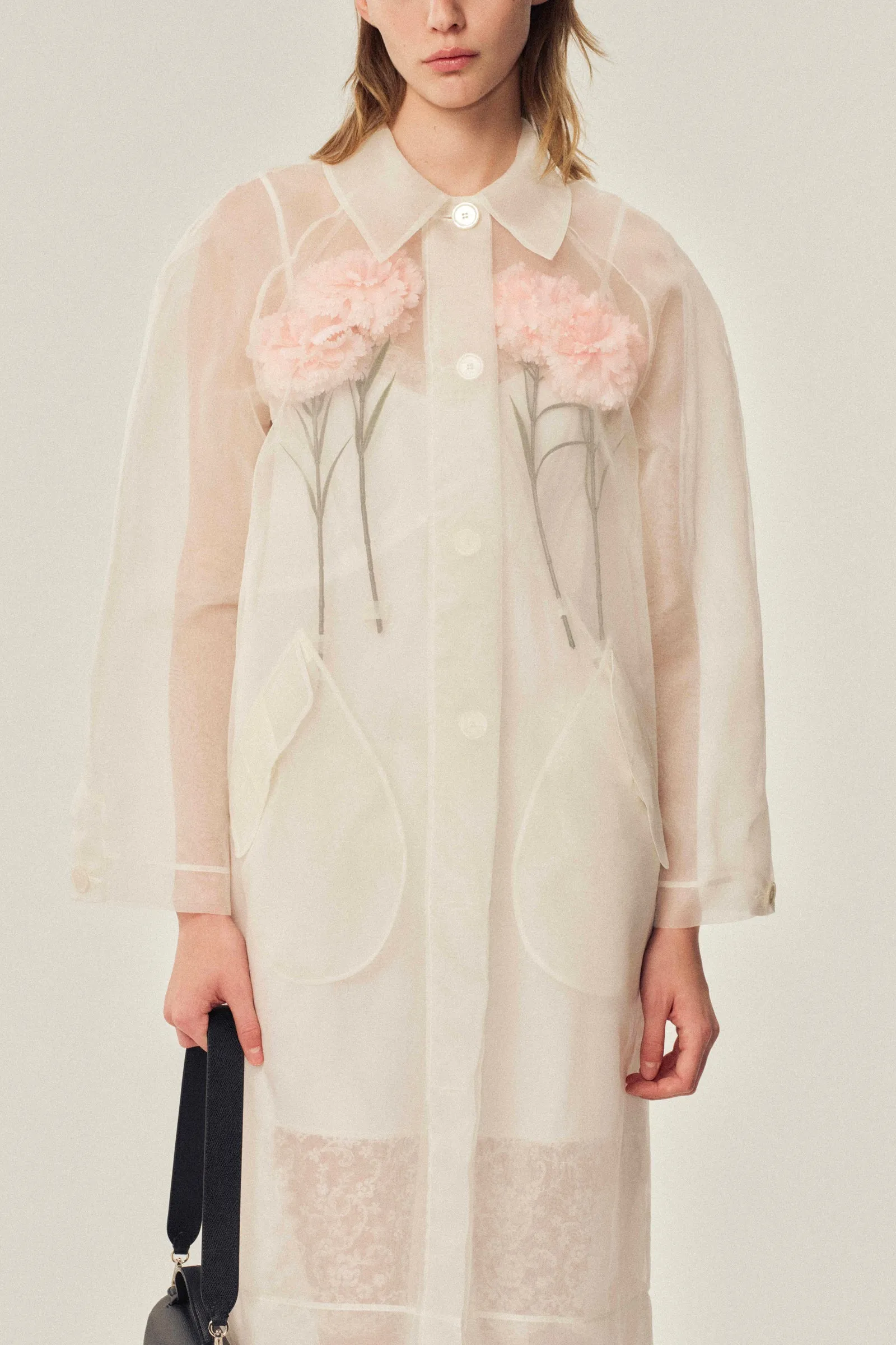 Stuffed Carnation Car Coat