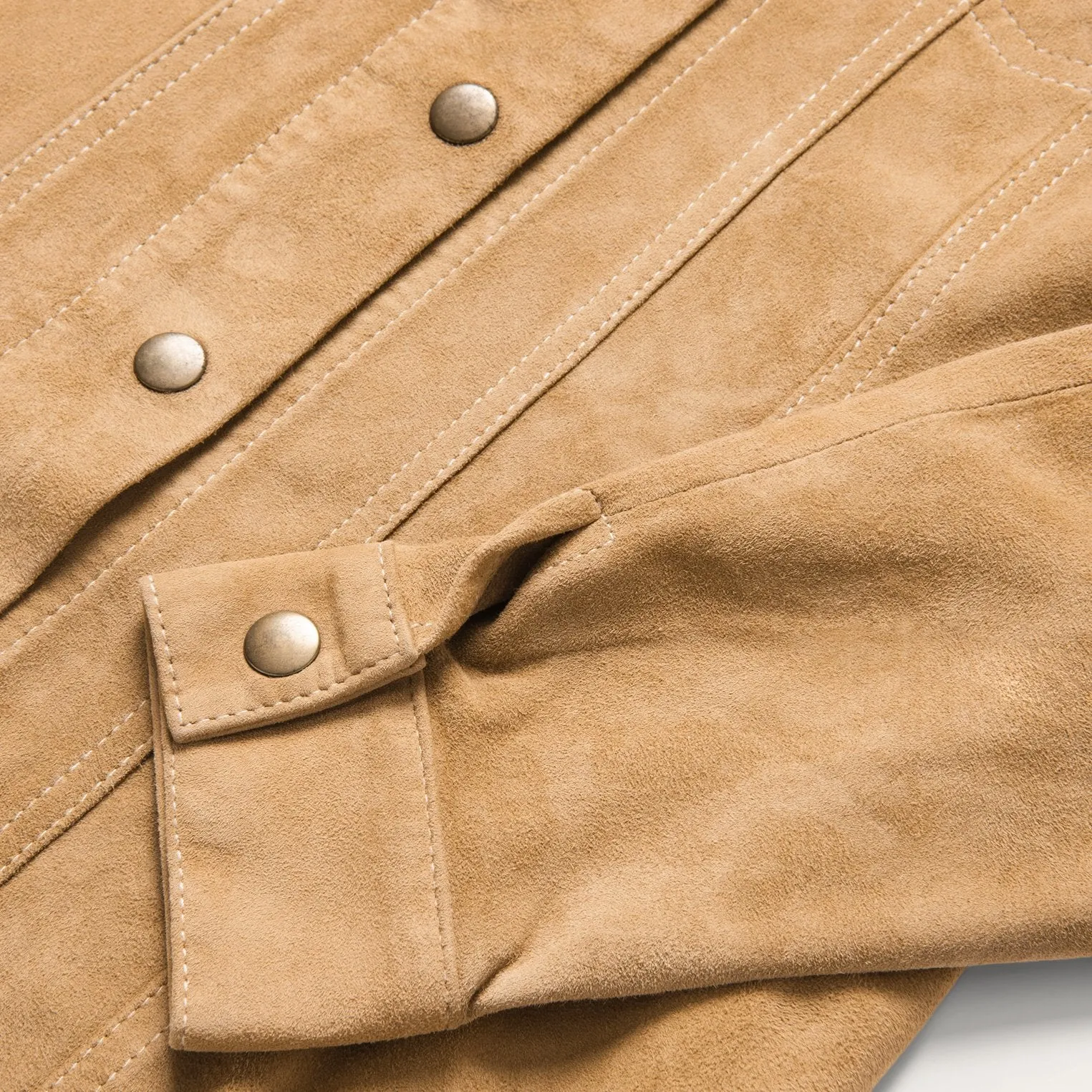 Suede Denim Shirt Jacket -STETSON