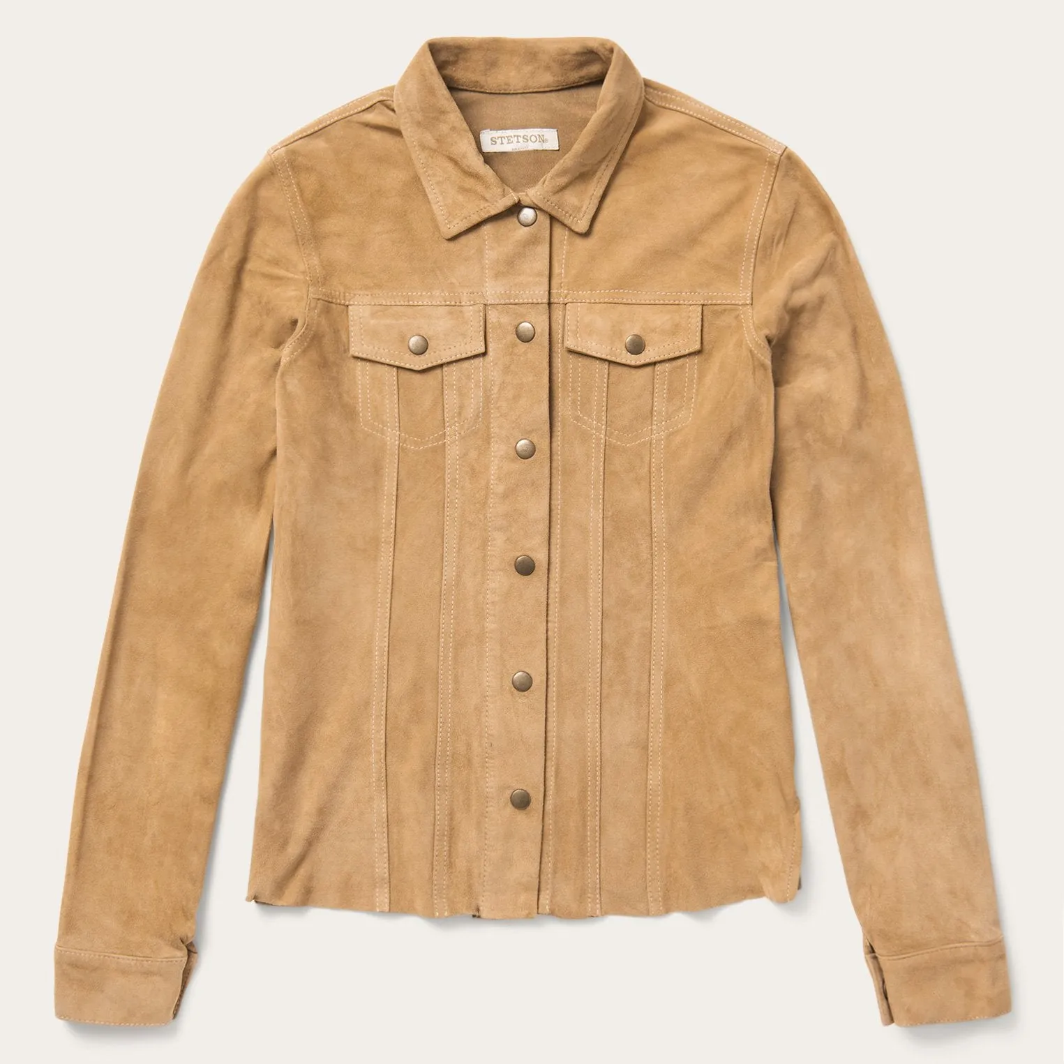 Suede Denim Shirt Jacket -STETSON