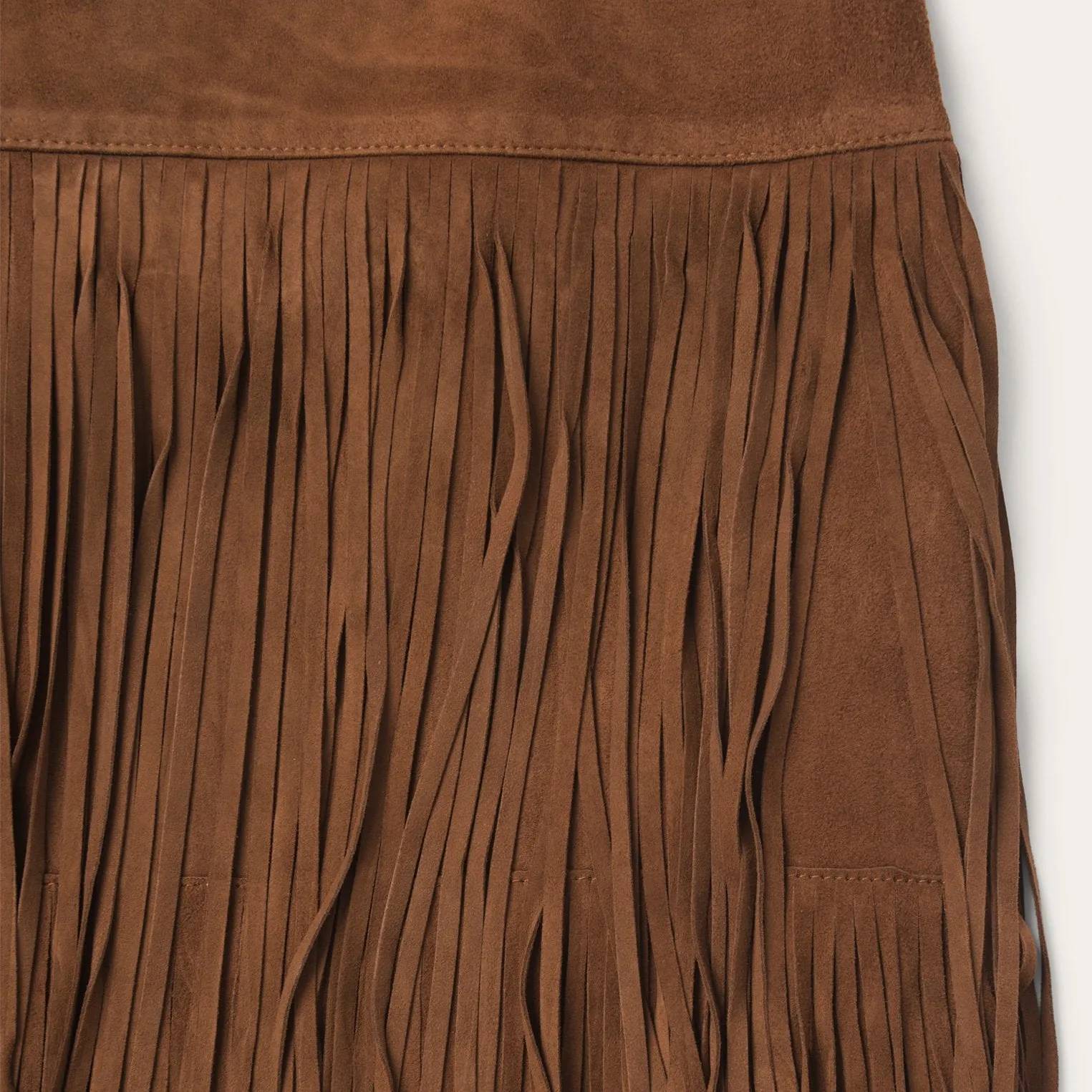 Suede Fringed Skirt -STETSON