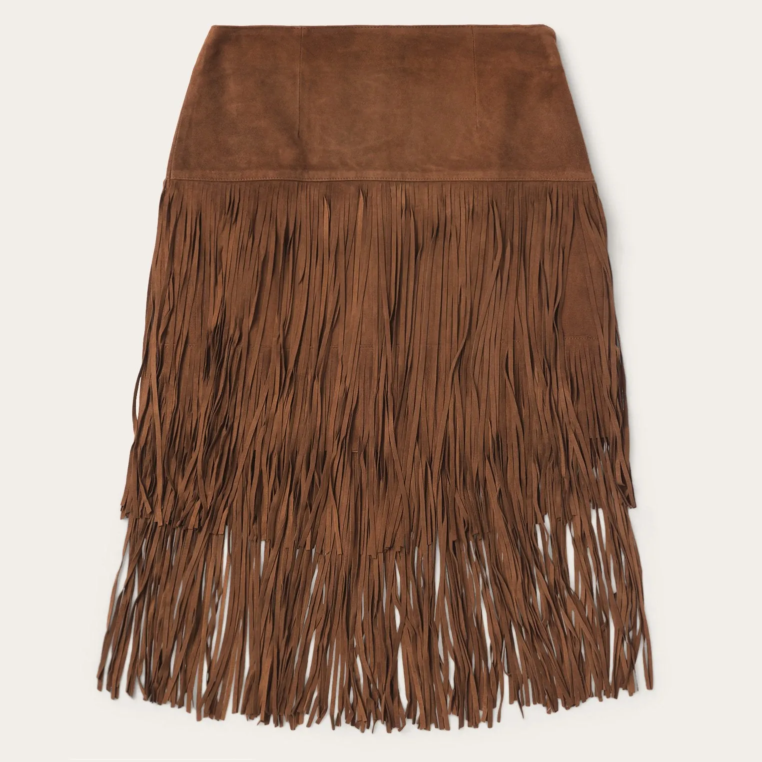 Suede Fringed Skirt -STETSON