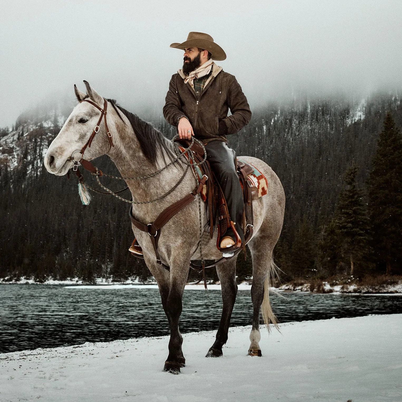 Suede Hooded Jacket -STETSON