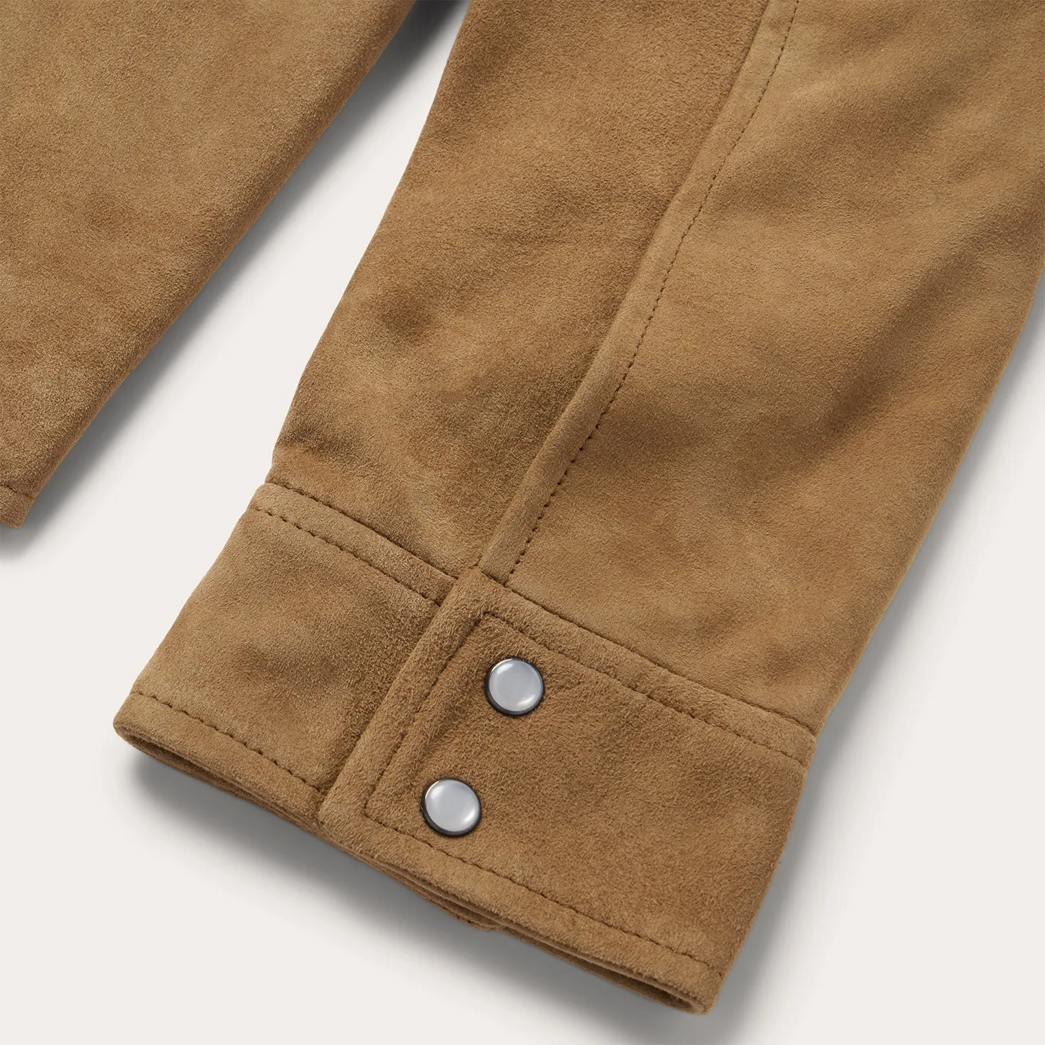 Suede Leather Shirt Jacket -STETSON