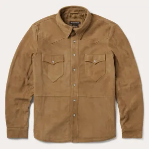 Suede Leather Shirt Jacket -STETSON