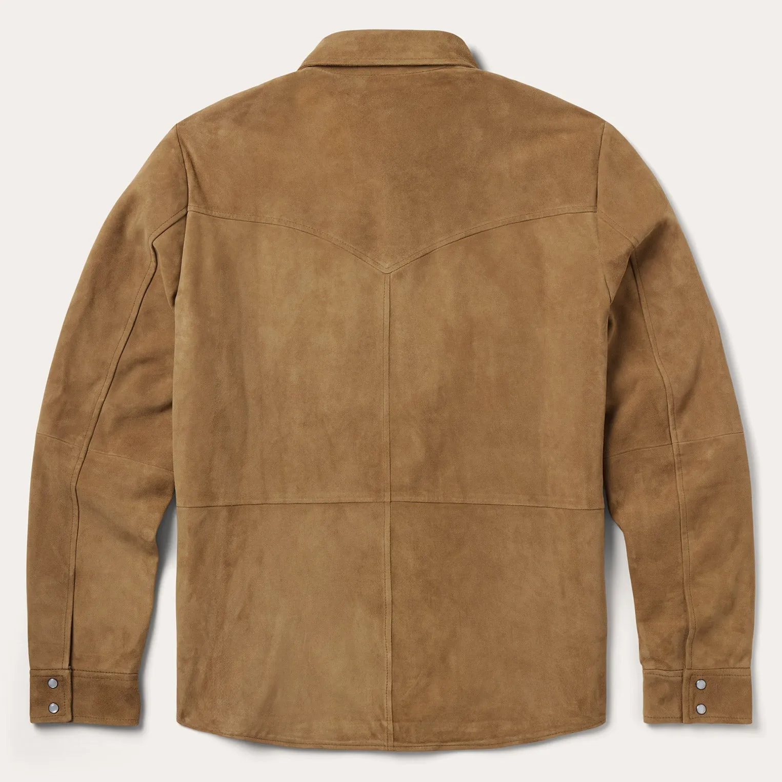 Suede Leather Shirt Jacket -STETSON