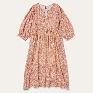 Sunset Floral Print Rayon Dress -STETSON