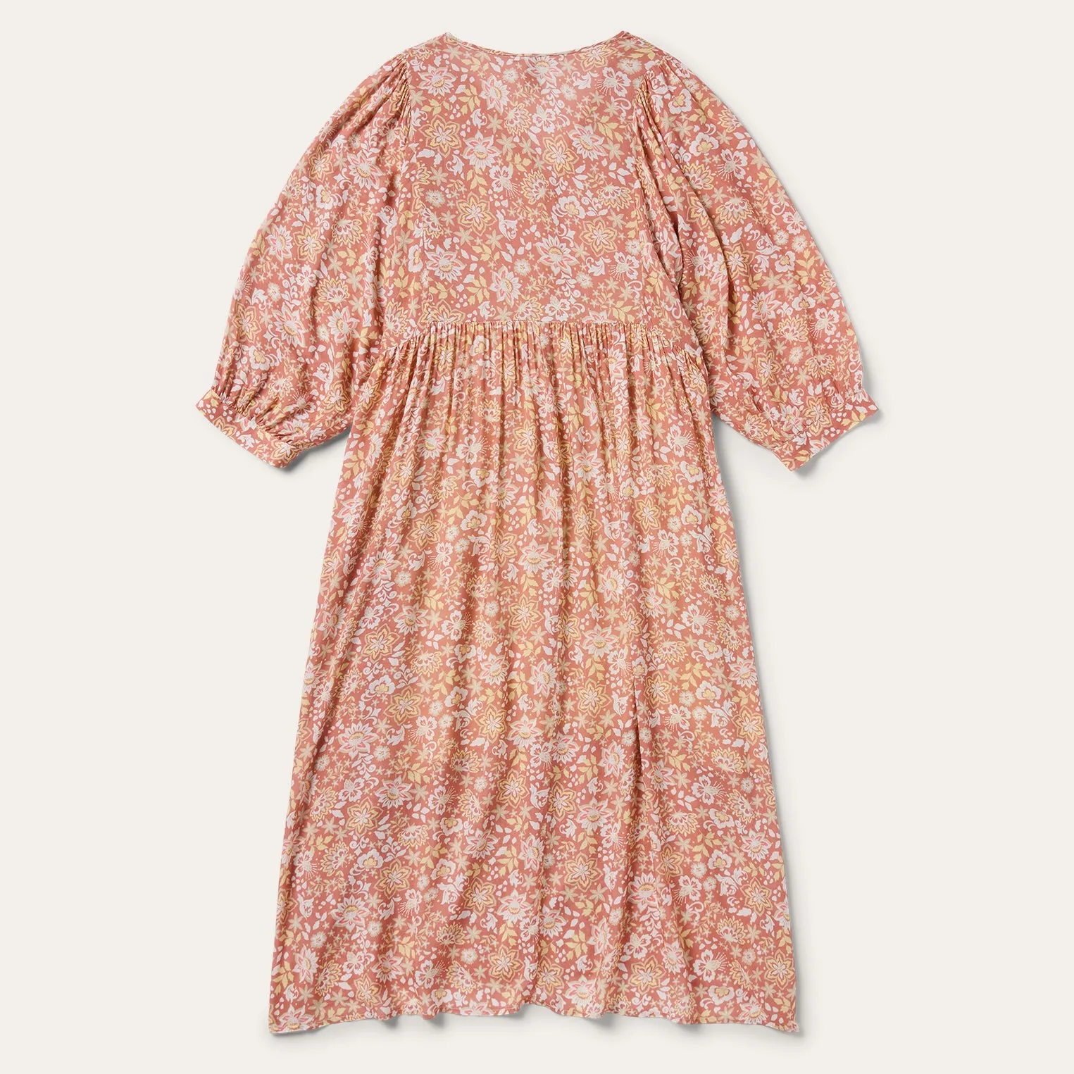 Sunset Floral Print Rayon Dress -STETSON