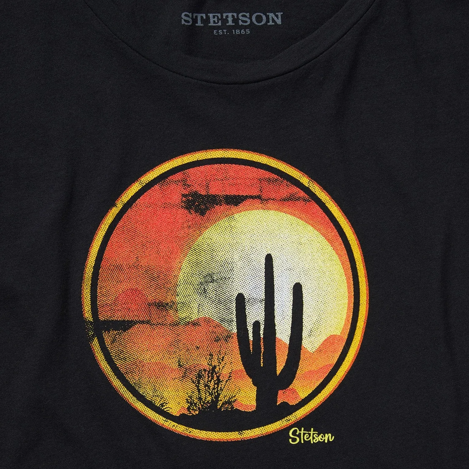 Sunset Saguaro Graphic Tee -STETSON