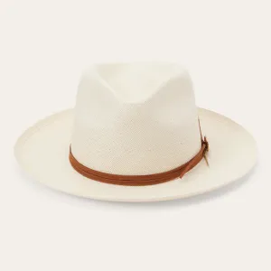Tallahassee Shantung Straw Fedora -STETSON