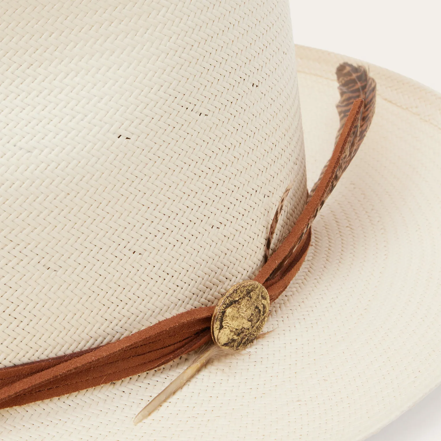 Tallahassee Shantung Straw Fedora -STETSON
