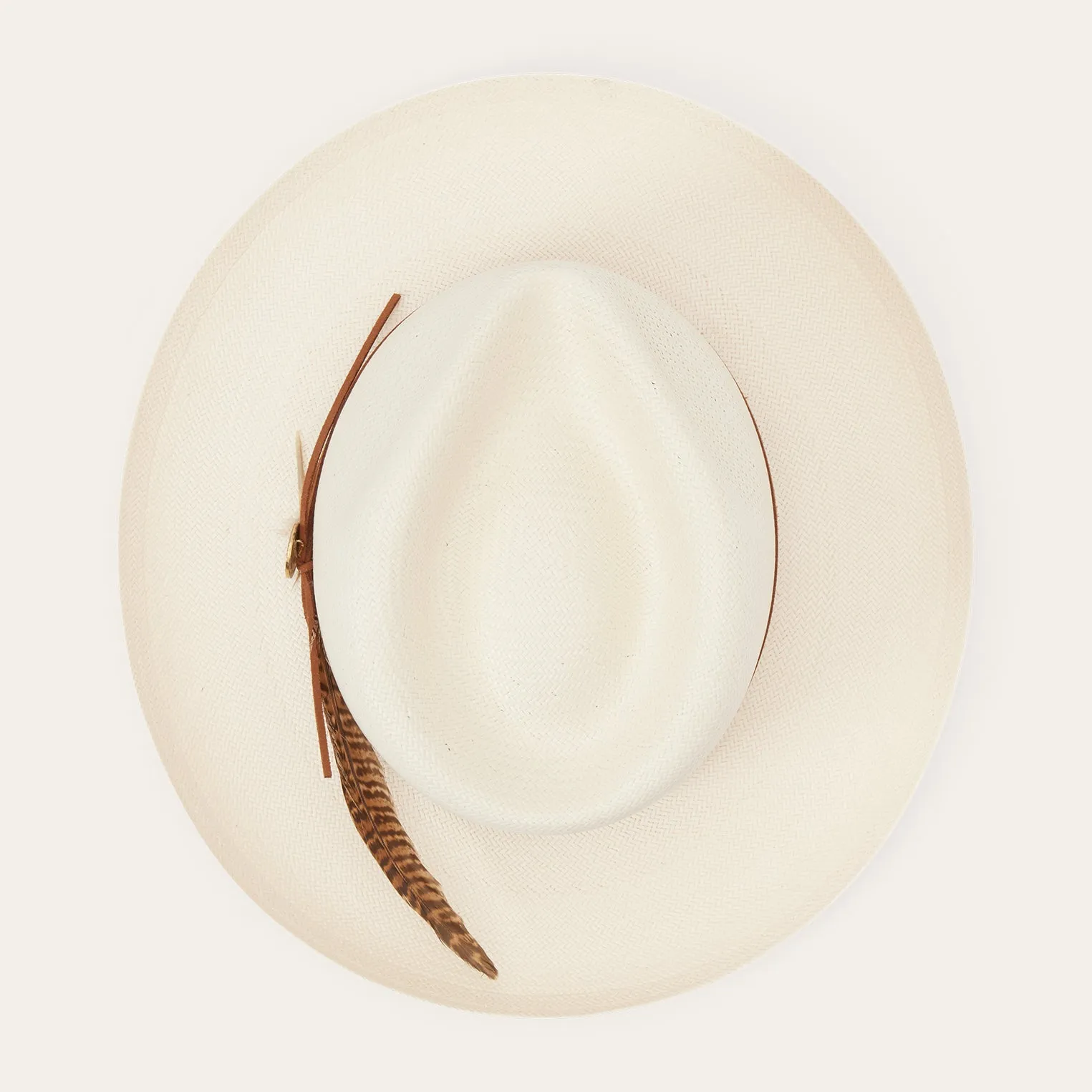 Tallahassee Shantung Straw Fedora -STETSON