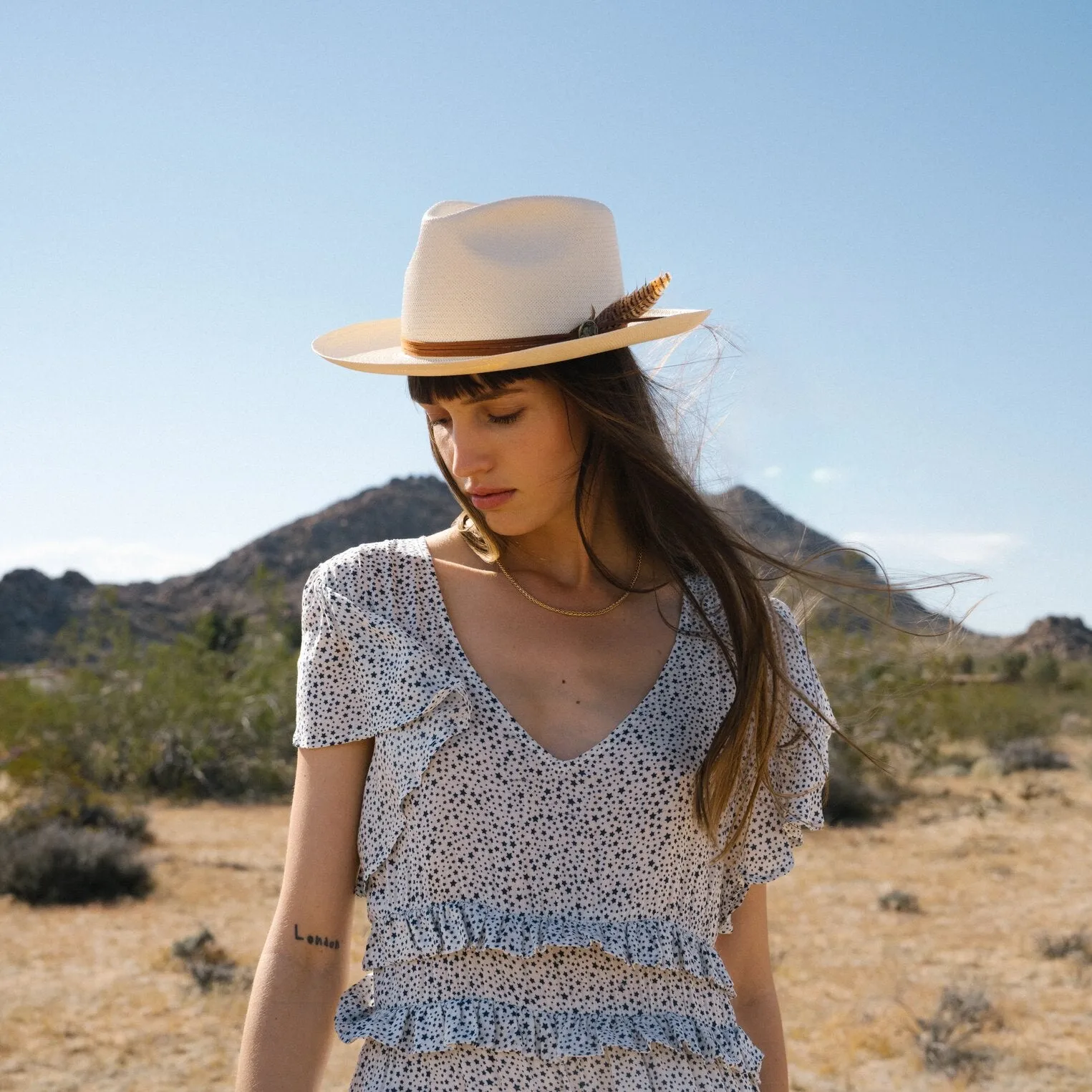 Tallahassee Shantung Straw Fedora -STETSON