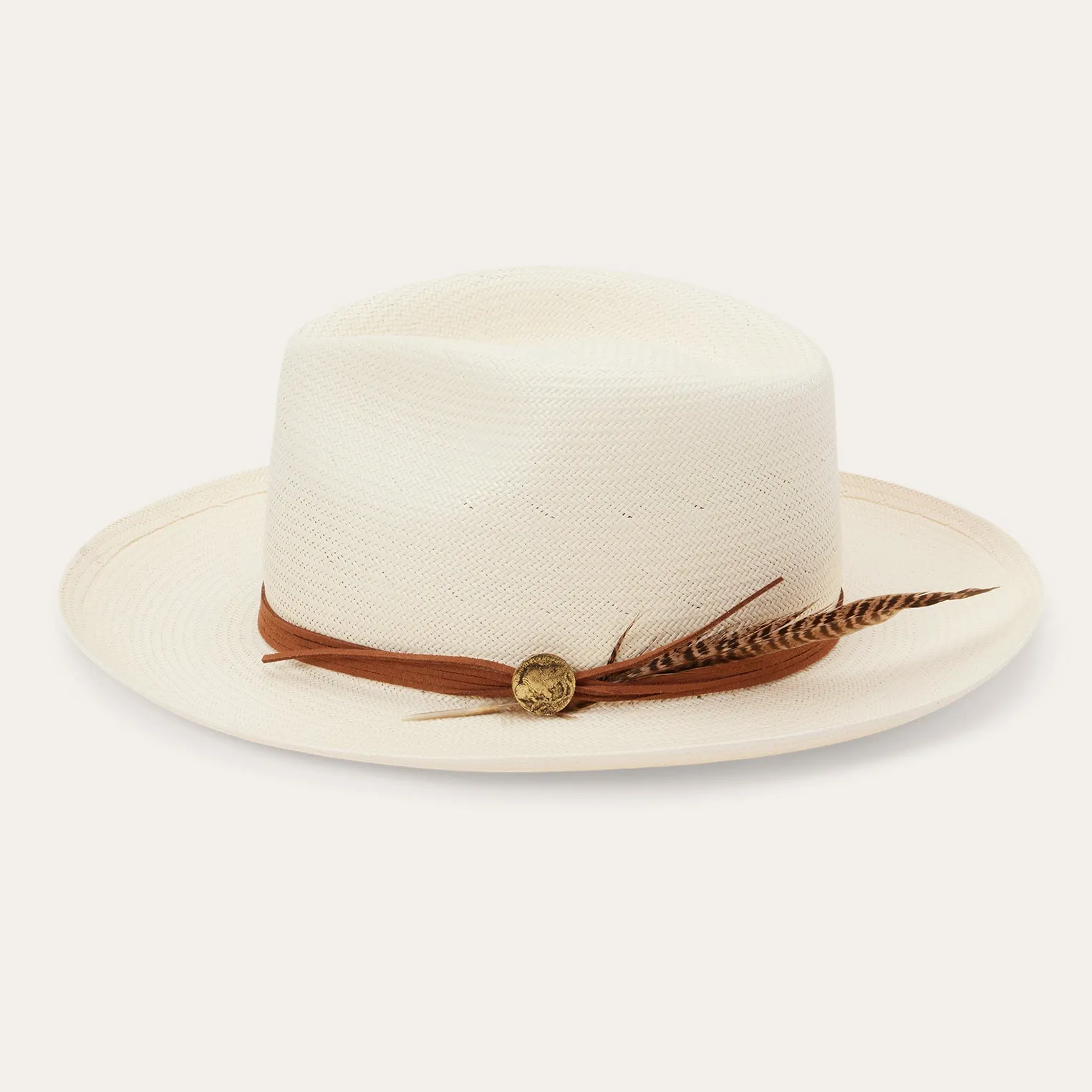 Tallahassee Shantung Straw Fedora -STETSON