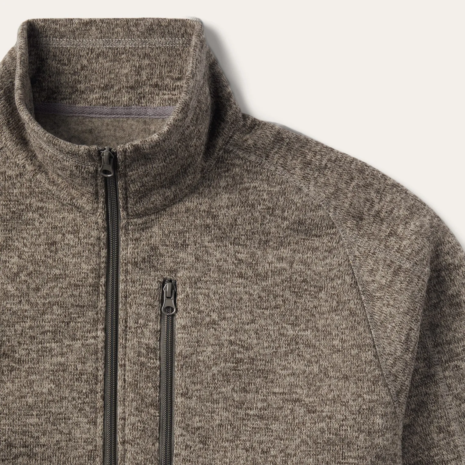 Tan Bonded Knit Sweater -STETSON