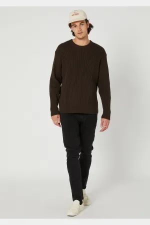 Thrills bones denim jean - aged black