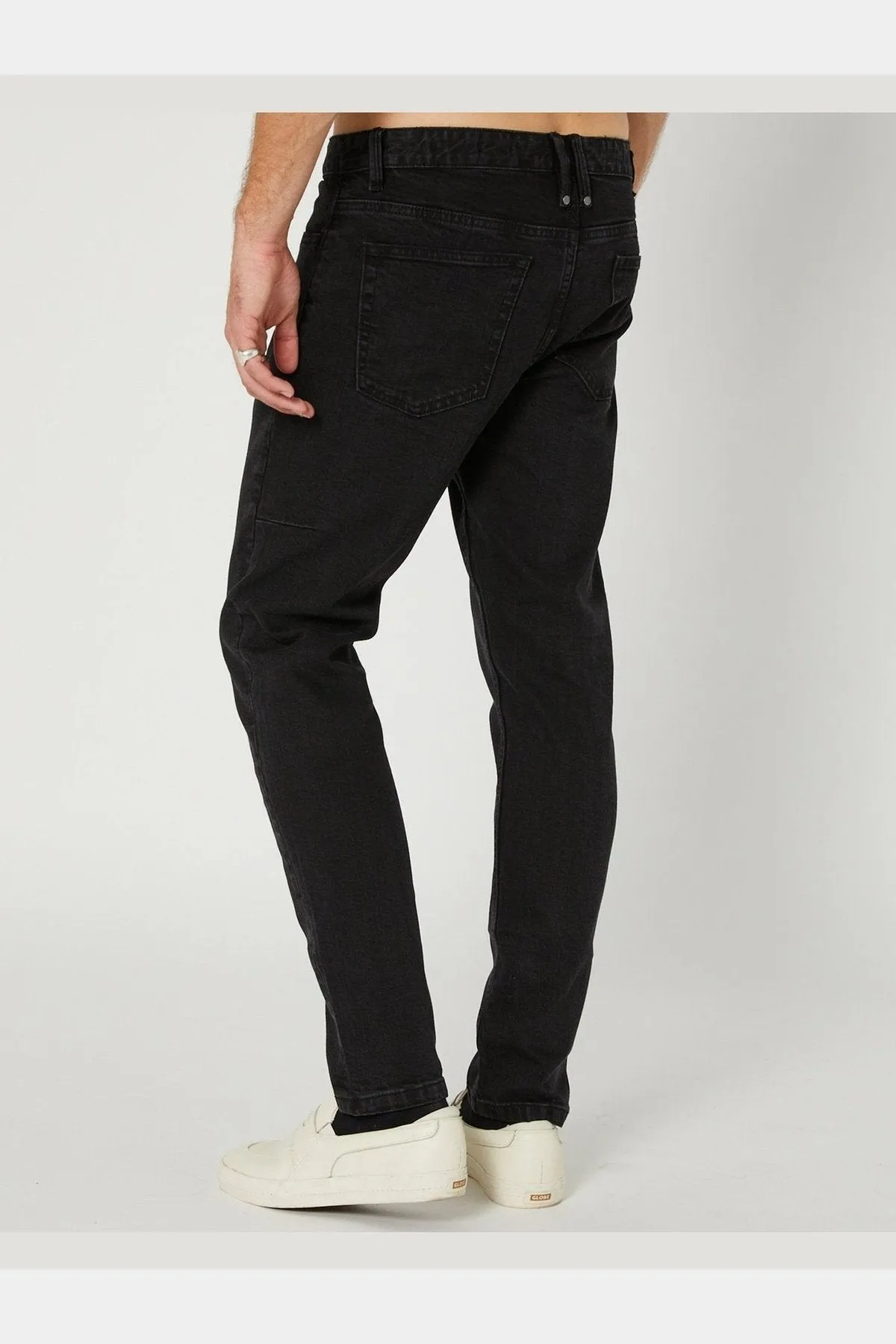 Thrills bones denim jean - aged black