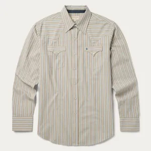 Ticking Stripe Western Shirt -STETSON