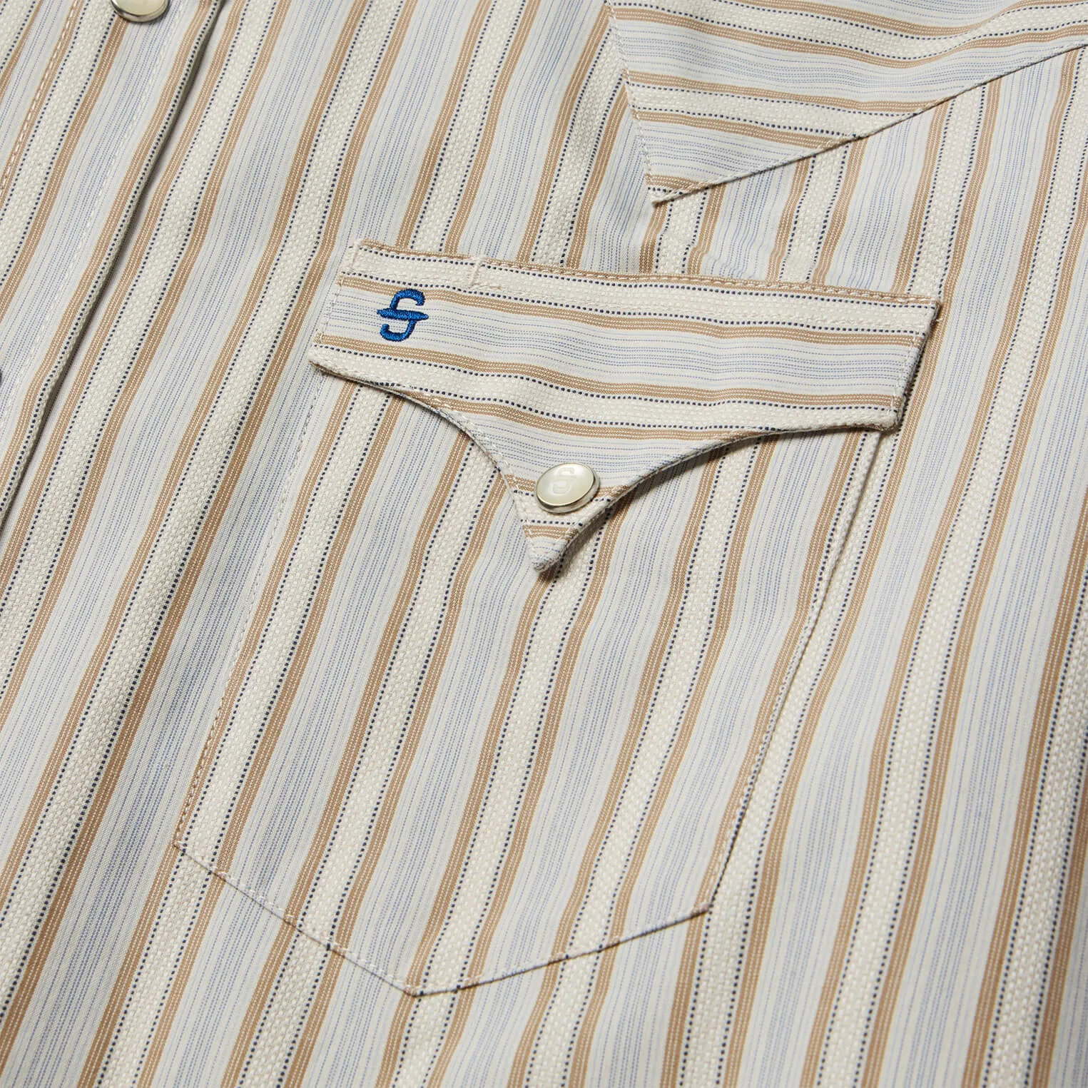 Ticking Stripe Western Shirt -STETSON