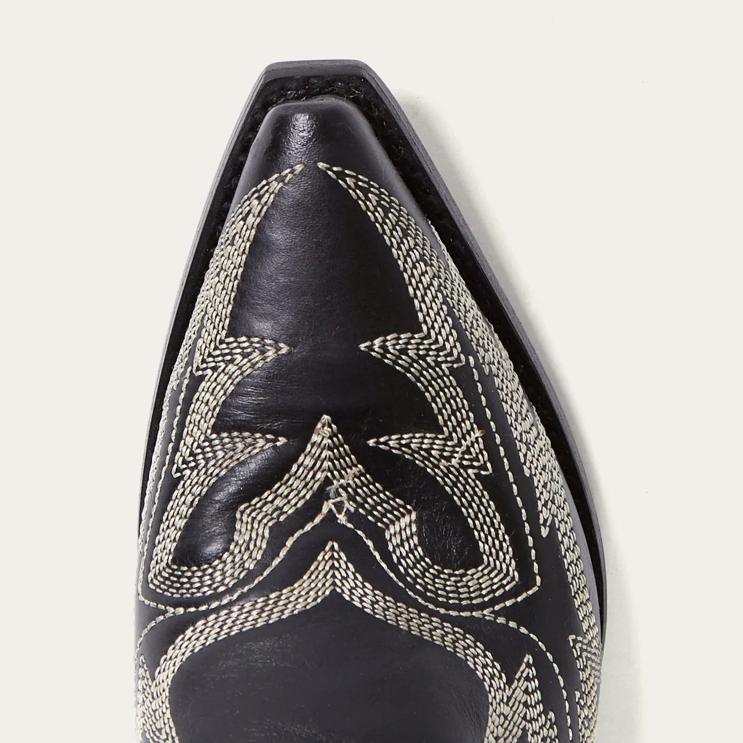 Tina Black & White Flame Embroidered Cowboy Boot -STETSON