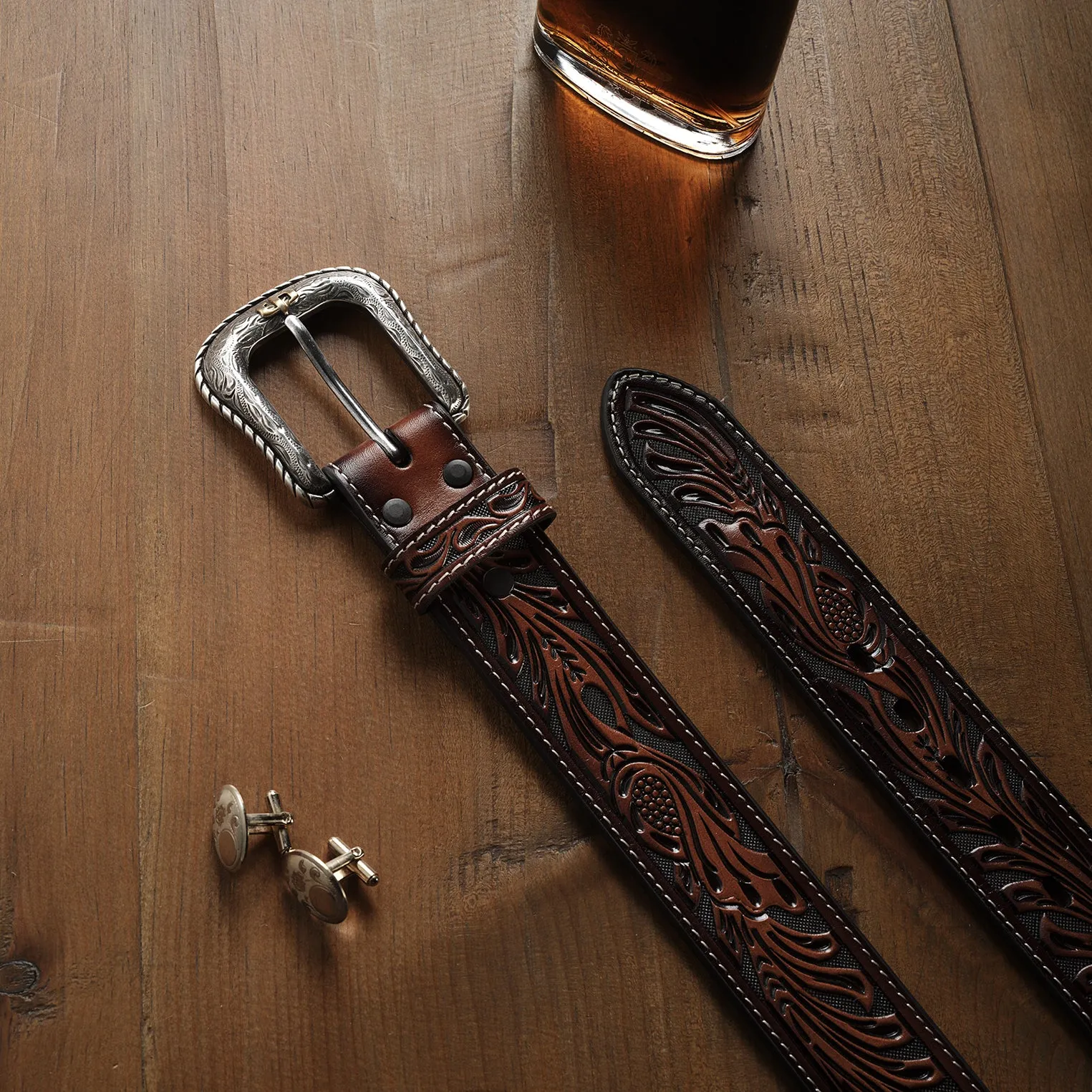 Tooled Belt -STETSON