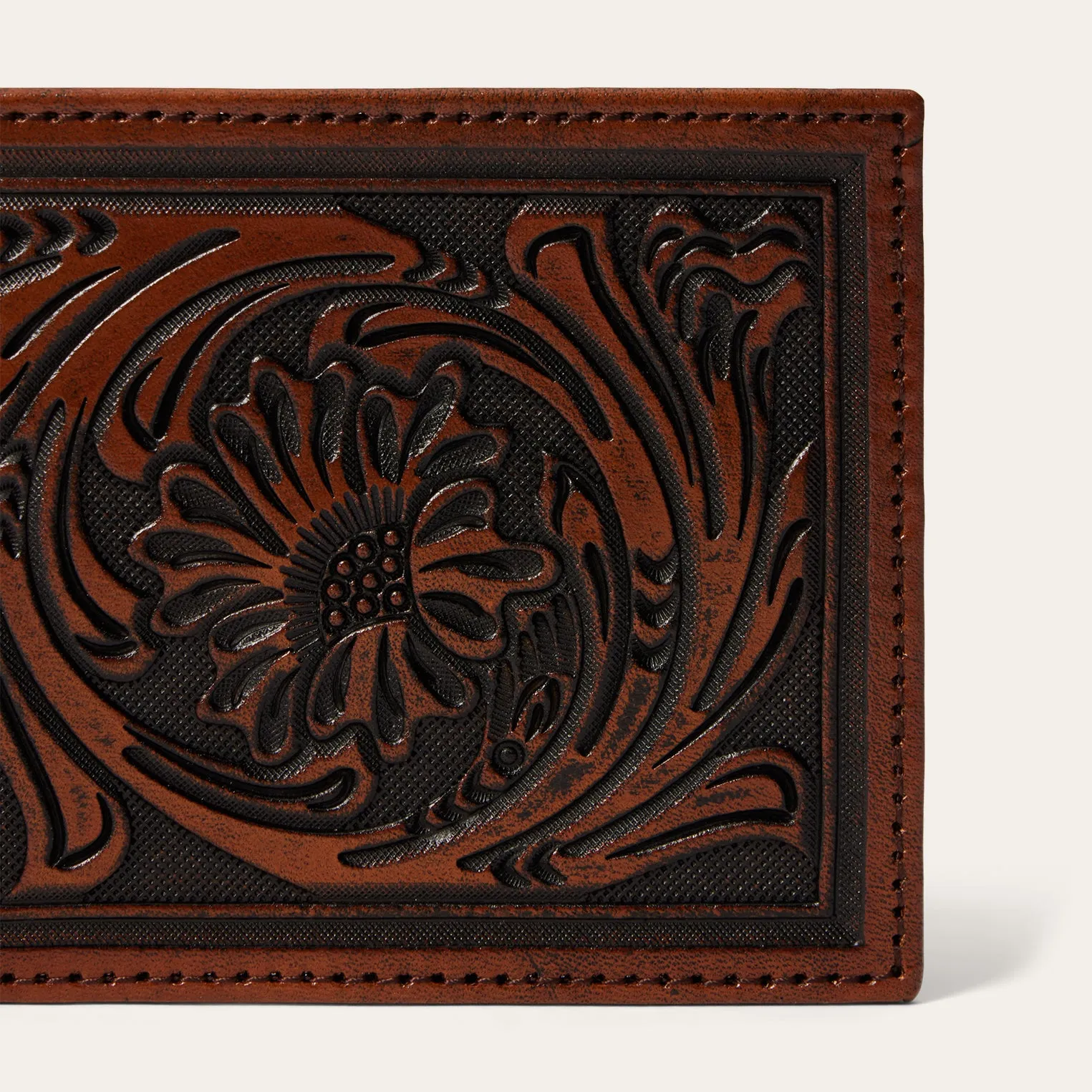 Tooled Bi-Fold Wallet -STETSON