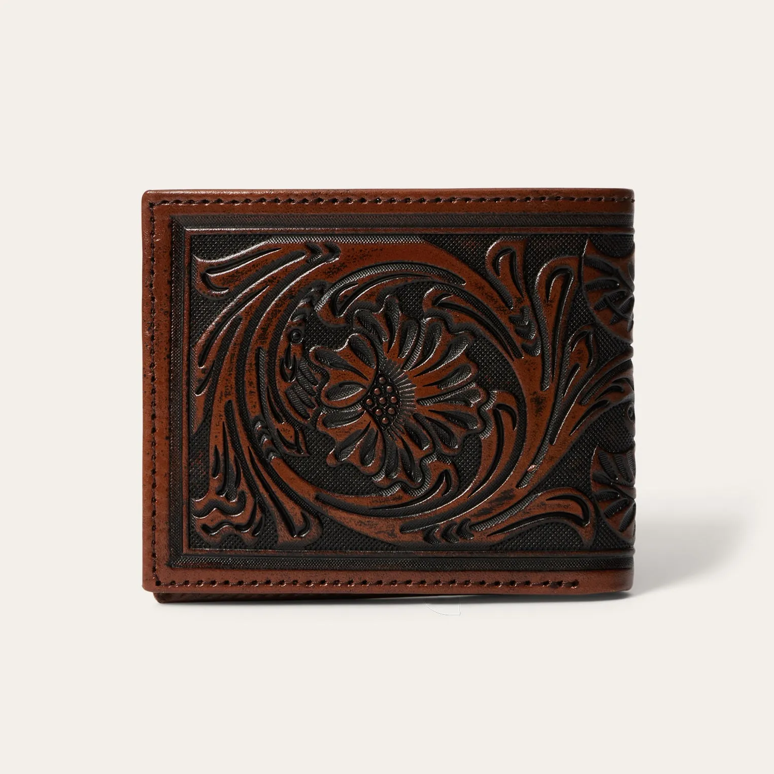 Tooled Bi-Fold Wallet -STETSON