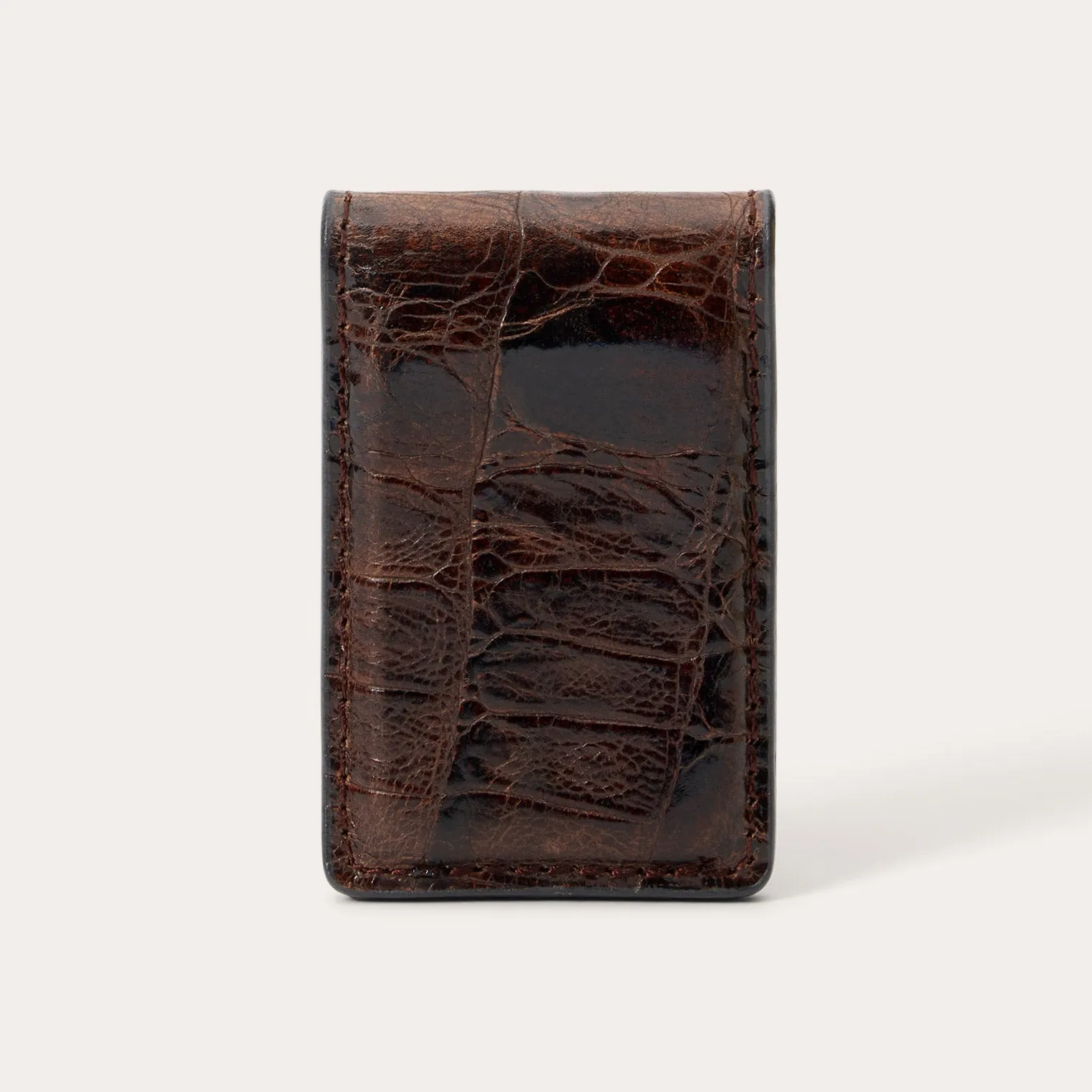 Tooled Embossed Croco Money Clip -STETSON