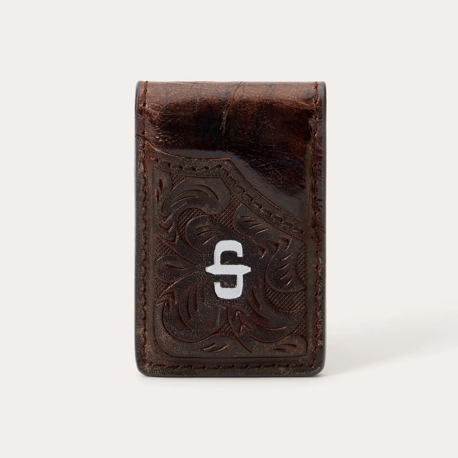 Tooled Embossed Croco Money Clip -STETSON