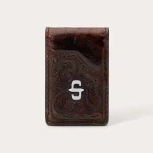 Tooled Embossed Croco Money Clip -STETSON
