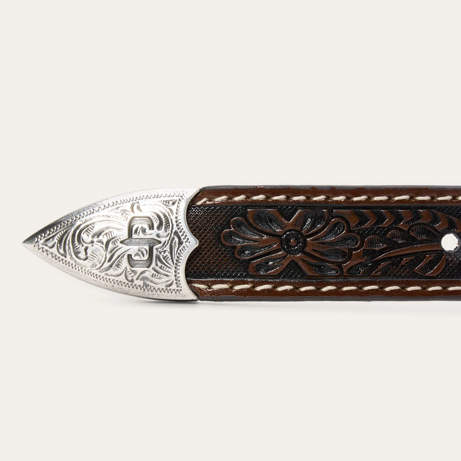 Tooled Tapered Belt -STETSON