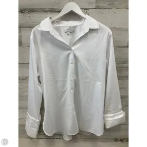 Top Long Sleeve By Chicos In White, Size: L