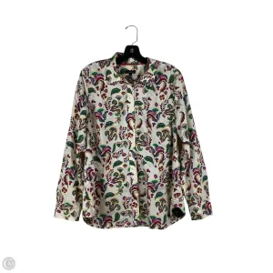 Top Long Sleeve By Talbots In Multi-colored, Size: L