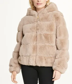 Top Rated Short Faux Fur With Hood Mink  Almost Sold Out!