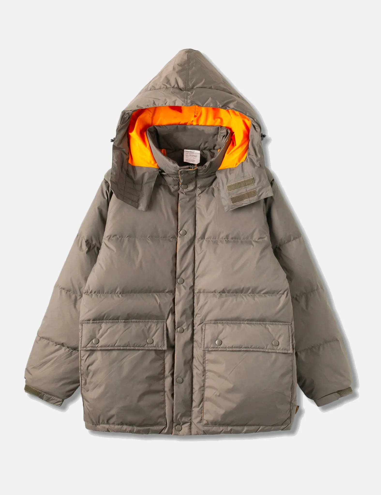 Top Rated Stan Ray Down Jacket (Removable Hood) - Olive Green  Limited Stock!