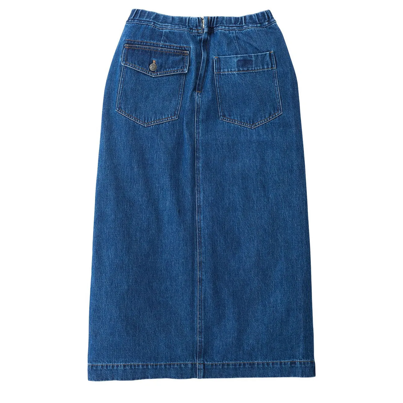 Trendy 2025 Gramicci Womens Long Denim Skirt Mid Indigo  Ends Soon!