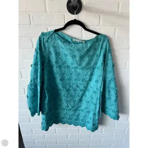Tunic Long Sleeve By Soft Surroundings In Teal, Size: L