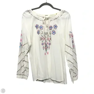 Tunic Long Sleeve By Solitaire In Ivory, Size: M