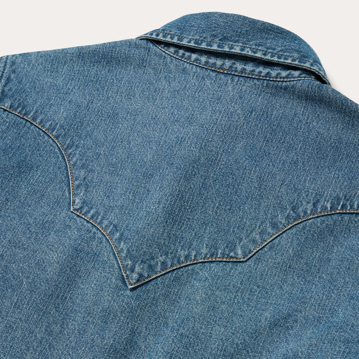 Turquoise Snap Western Denim Shirt -STETSON