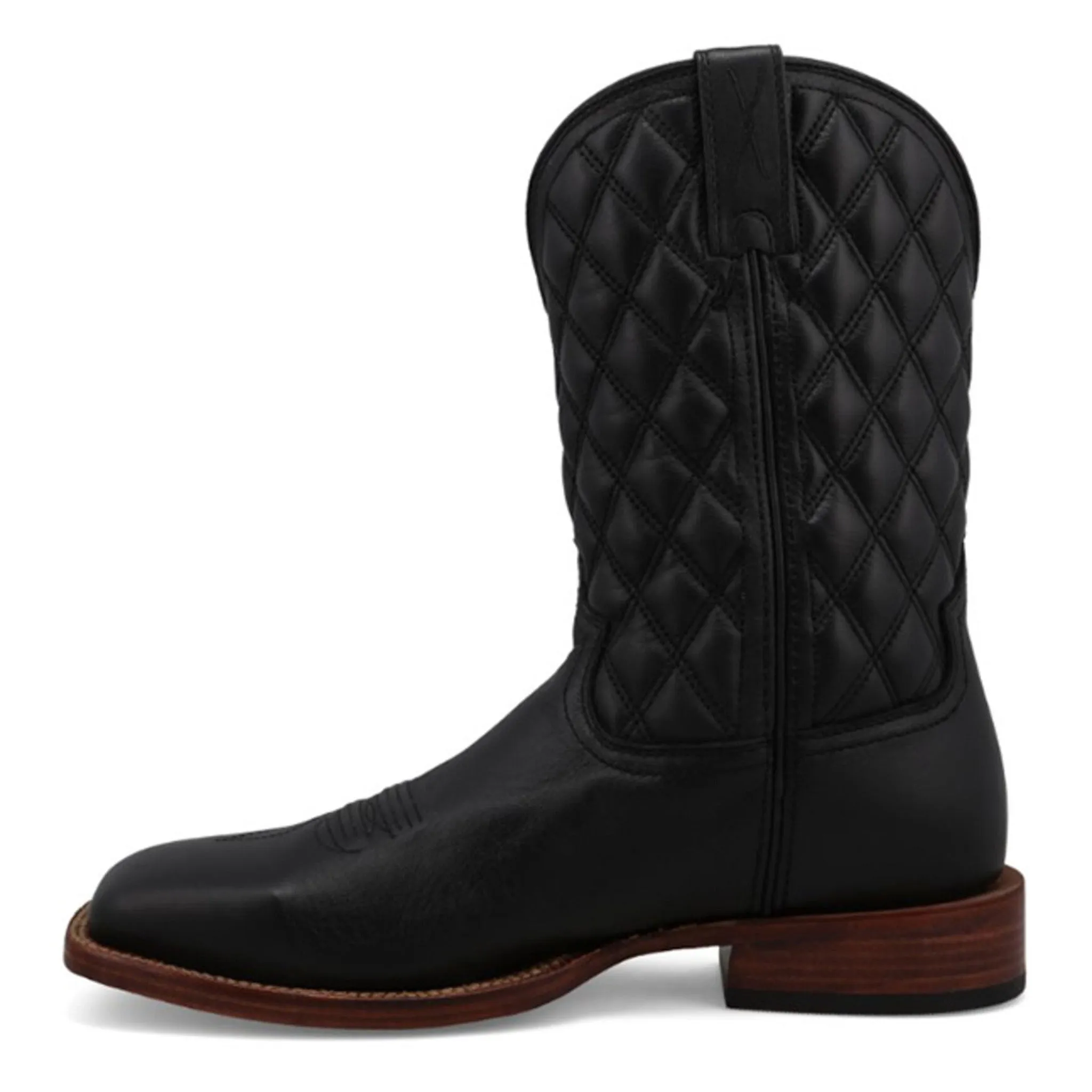 Twisted X Men's Black Leather Square Toe