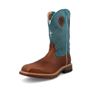 Twisted X Men's Sequoia & Turquoise Alloy Toe Work Boot