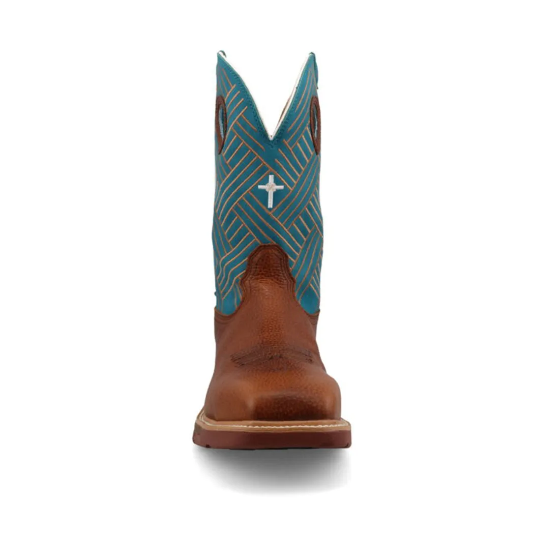 Twisted X Men's Sequoia & Turquoise Alloy Toe Work Boot