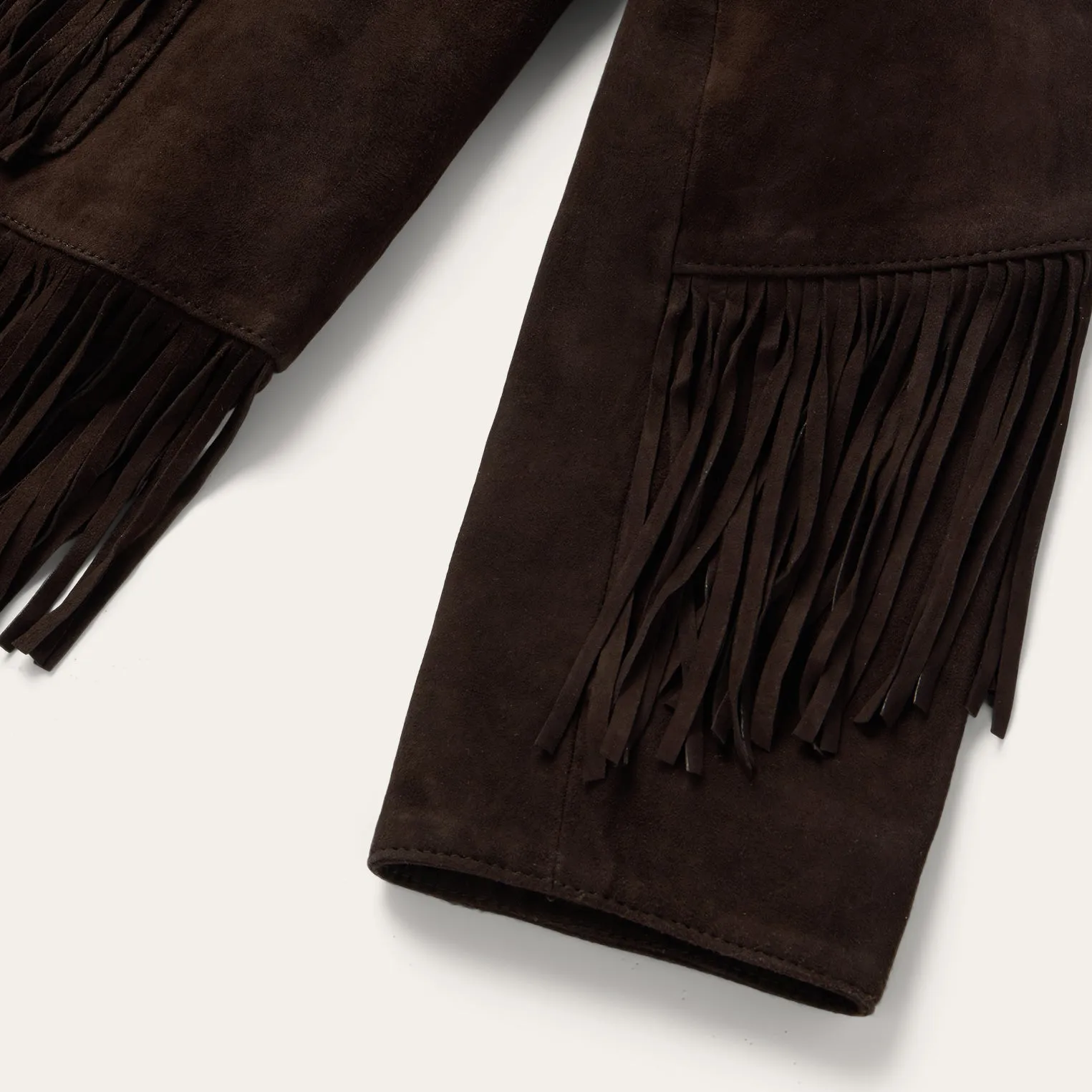 Two Pocket Fringe Suede Jacket -STETSON