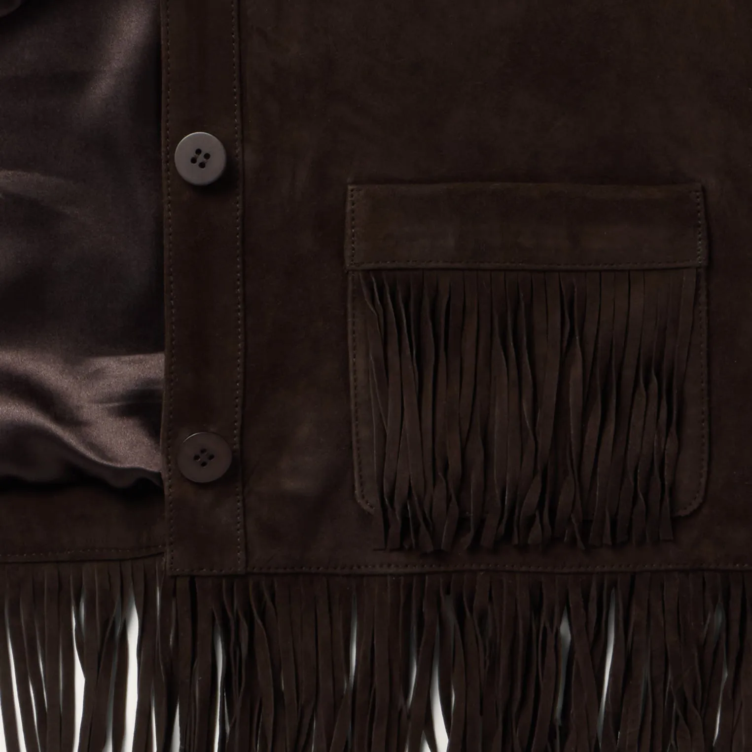 Two Pocket Fringe Suede Jacket -STETSON
