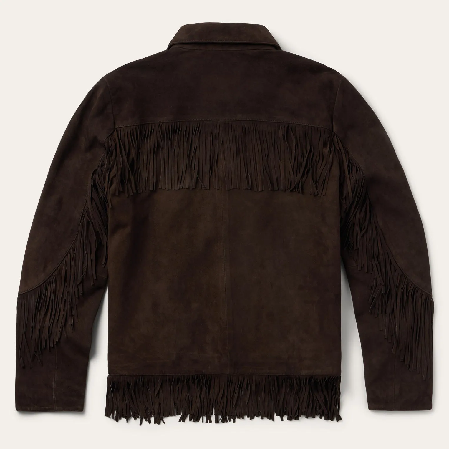 Two Pocket Fringe Suede Jacket -STETSON