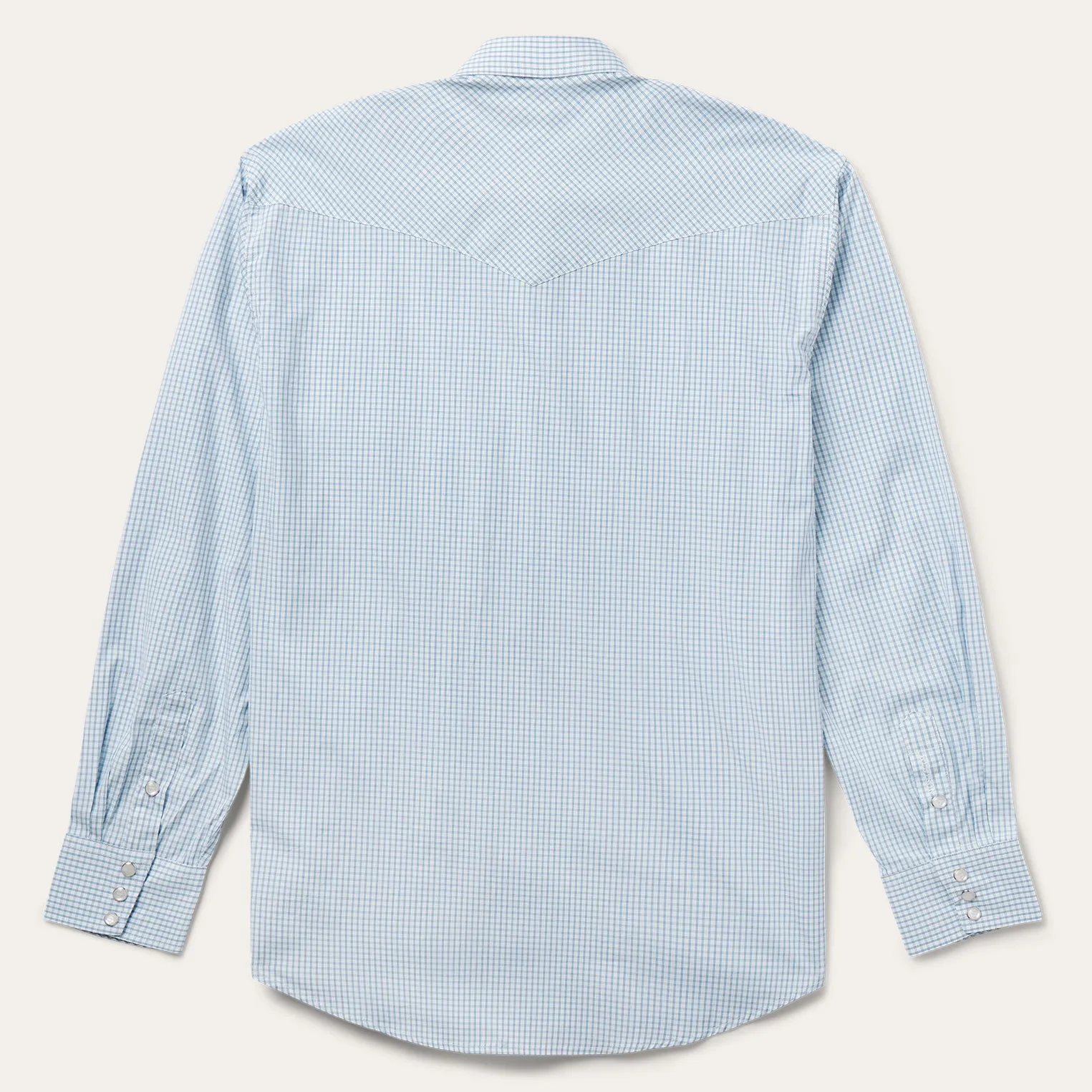 Two Stripe Check Western Shirt -STETSON